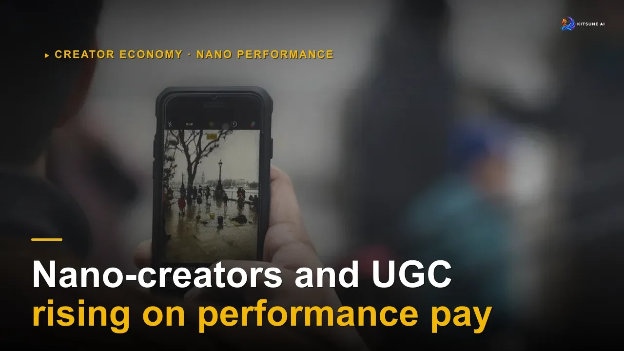 Nano-Creators and UGC rising with pay-for-performance models
