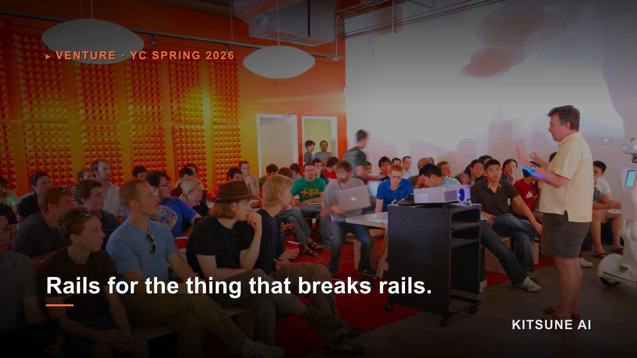 Is YC funding rails for the one thing built to break them?