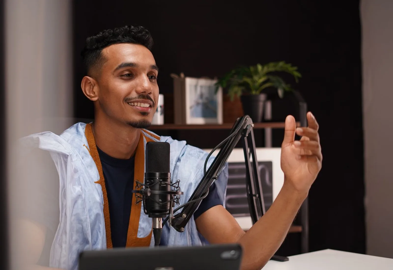 Creator producing content