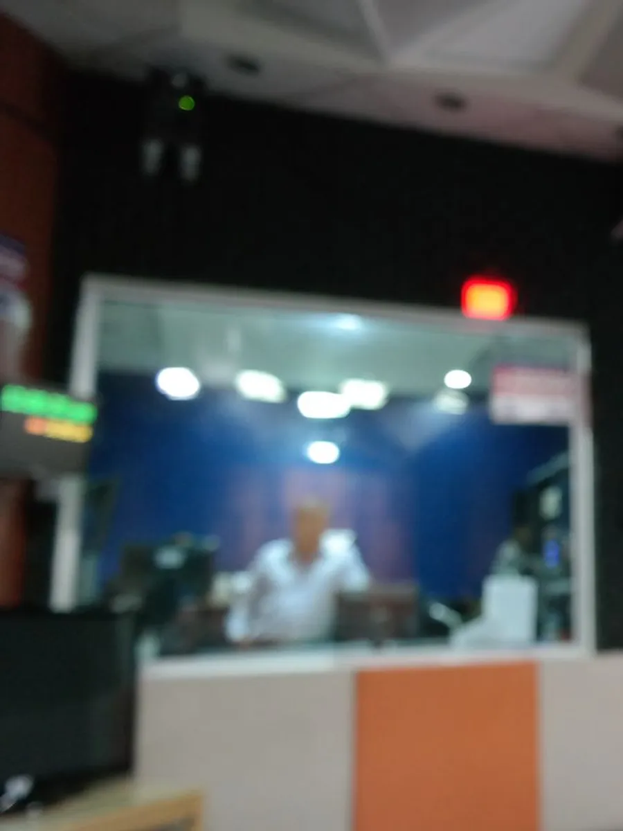 Studio production booth