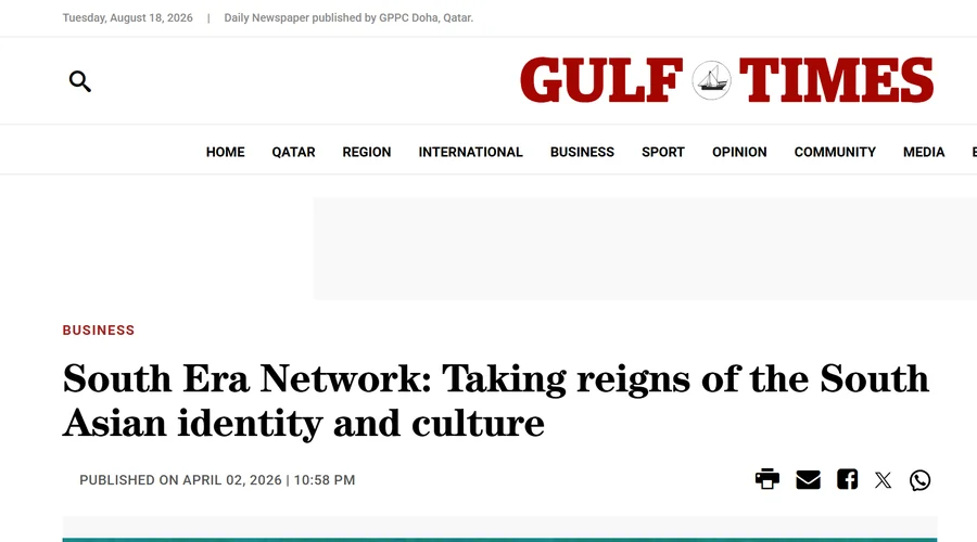 Gulf Times business feature on South Era Network