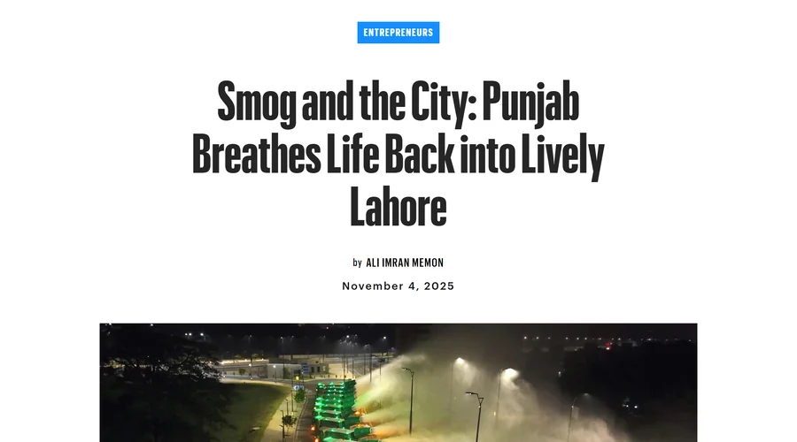 Village Voice feature on Lahore air quality